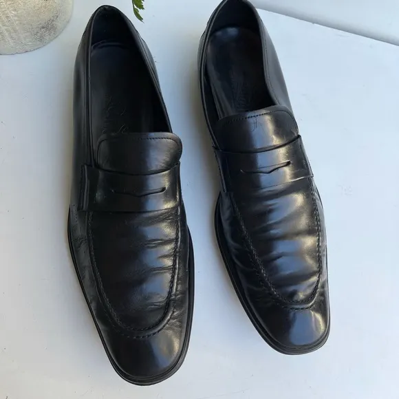 Salvatore Ferragamo🍂🍁black leather Loafers 7.5