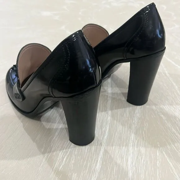 Salvatore Ferragamo High Heel Moccasin Loafers 7B