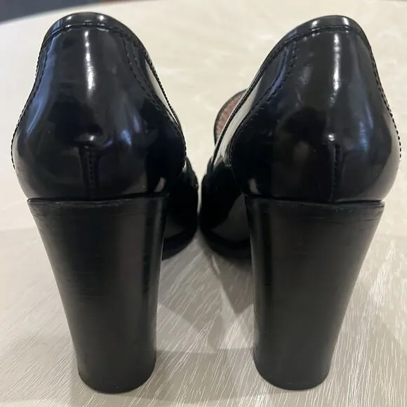 Salvatore Ferragamo High Heel Moccasin Loafers 7B