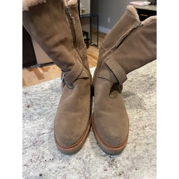 Sam Edelman Jailyn Mid CaFur Boots - Size 9
