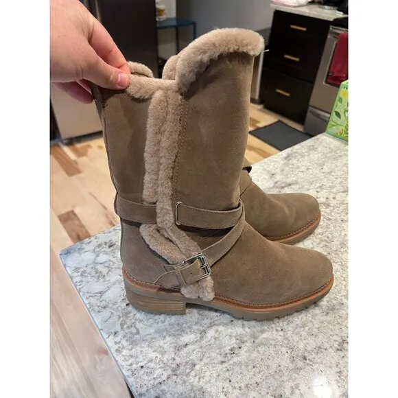Sam Edelman Jailyn Mid CaFur Boots - Size 9