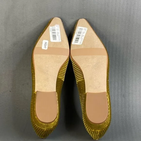 Sam Edelman Janina Striped Velvet Oversized Ornament Buckle  womens size 8.5
