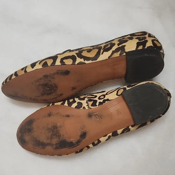 Sam Edelman Jordy Leopard Print Leather Slip-on loafers (womens size 9N)