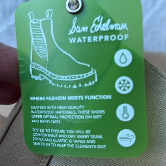 SAM EDELMAN Laguna Waterproof Lug Sole Chelsea Boots