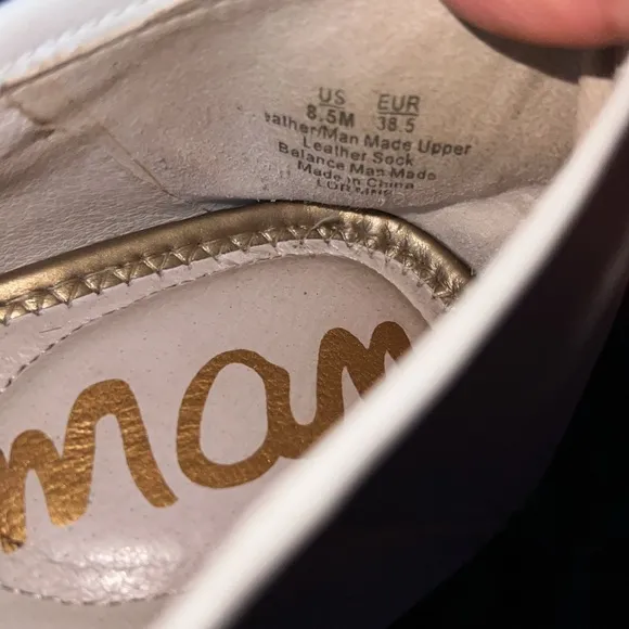 ❤️Sam Edelman Loraine White Leather Loafer- size 8.5 US , 38.5 EUR, pre loved 🥰