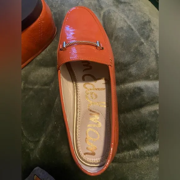 Sam Edelman Orange Patent Leather Women’s Loafers