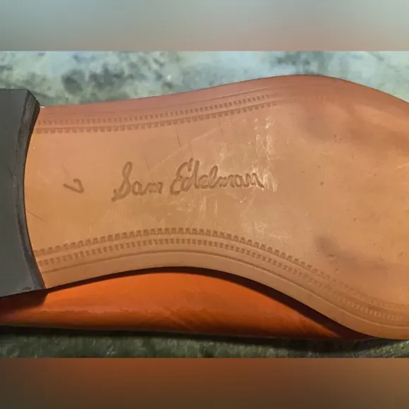 Sam Edelman Orange Patent Leather Women’s Loafers