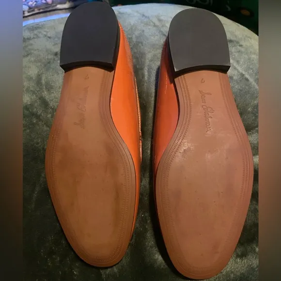 Sam Edelman Orange Patent Leather Women’s Loafers