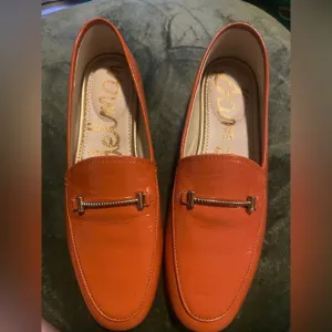 Sam Edelman Orange Patent Leather Women’s Loafers