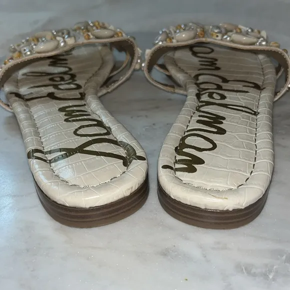 Sam Edelman Shell Sandal Slides Size 10 Worn 1x Like New Bohemian Beach 🐚🪸🐚