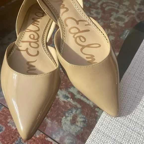 SAM EDELMAN , women FLATS , patent  leather,size9.5, pointed toe.