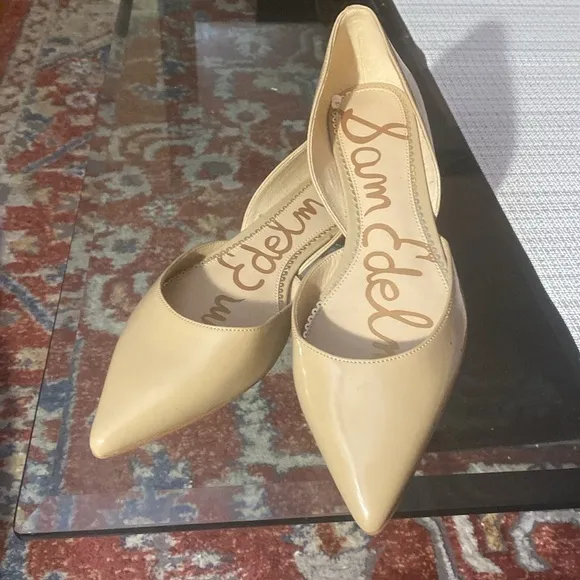 SAM EDELMAN , women FLATS , patent  leather,size9.5, pointed toe.