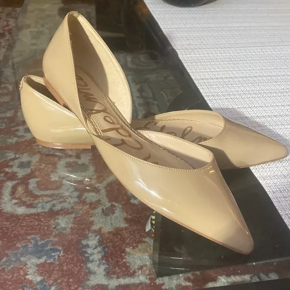 SAM EDELMAN , women FLATS , patent  leather,size9.5, pointed toe.