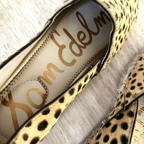 Sam Edelman Kesia Espadrilles in Leopard with Jute Soles Size 6 NWOB