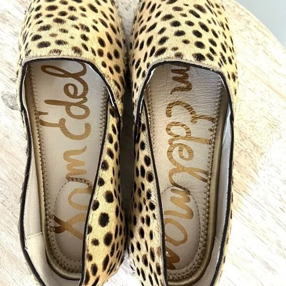 Sam Edelman Kesia Espadrilles in Leopard with Jute Soles Size 6 NWOB