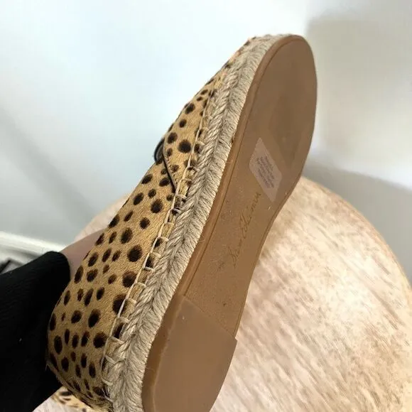 Sam Edelman Kesia Espadrilles in Leopard with Jute Soles Size 6 NWOB