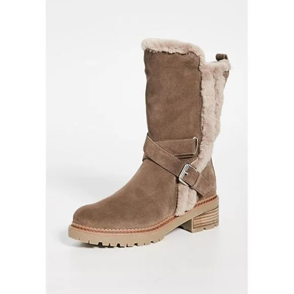 Sam Edelman Jailyn Faux Fur-Lined Suede Boots
