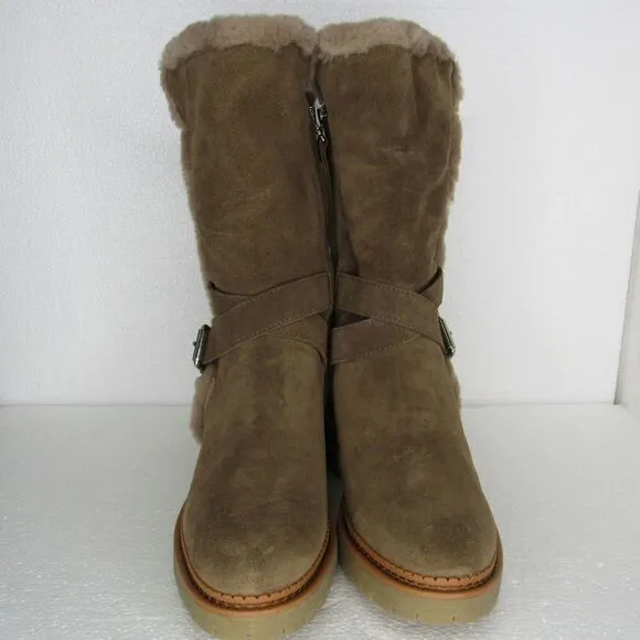 Sam Edelman Jailyn Faux Fur-Lined Suede Boots
