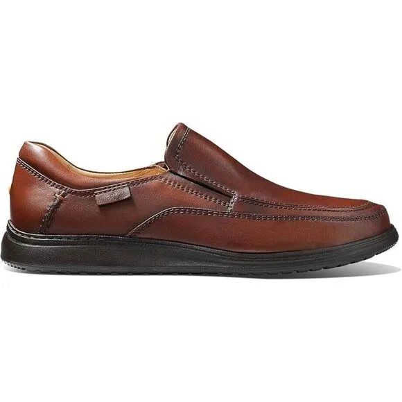 Samuel Hubbard Featherlight Olema Men's 8.5 Brown Leather Casual Loafers ZPO1134