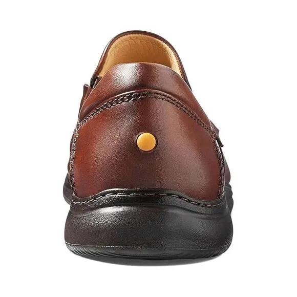 Samuel Hubbard Featherlight Olema Men's 8.5 Brown Leather Casual Loafers ZPO1134
