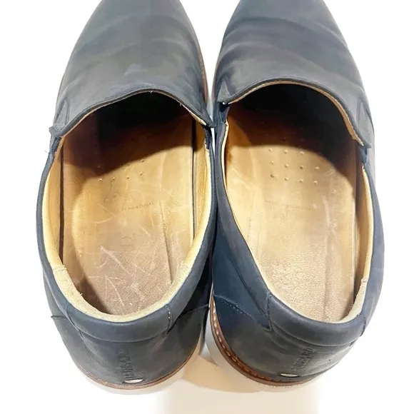 SAMUEL HUBBARD RAFAEL HYBRID SLIP ON OXFORD LOAFERS. NAVY SIZE 10M