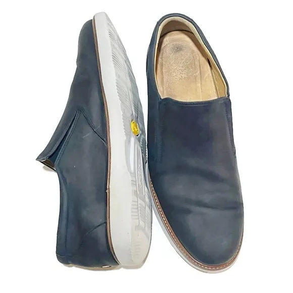 SAMUEL HUBBARD RAFAEL HYBRID SLIP ON OXFORD LOAFERS. NAVY SIZE 10M