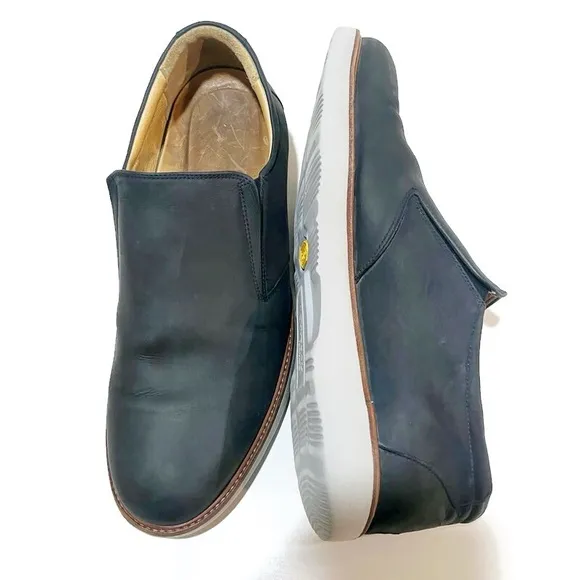 SAMUEL HUBBARD RAFAEL HYBRID SLIP ON OXFORD LOAFERS. NAVY SIZE 10M