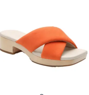 Sanctuary Block Heel Cross Strap Slides