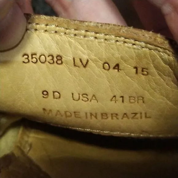 Sandro Men's Slip On Loafers 9 D Tan Soft Leather Made In Brazil Nice!