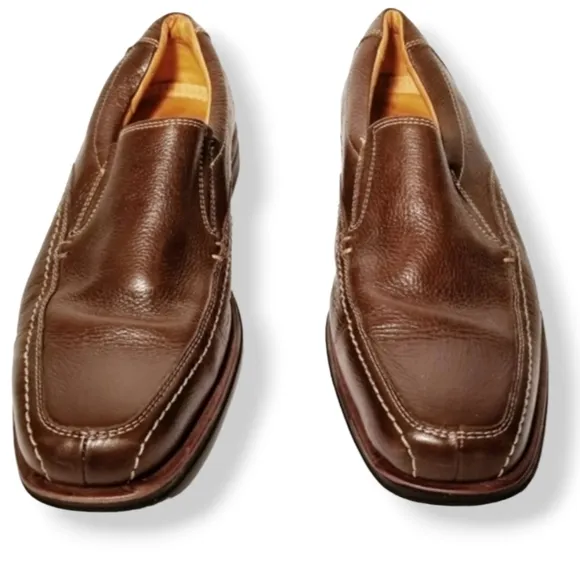 Sandro Moscoloni Brown Leather Loafers NWOT Men's Size 7D