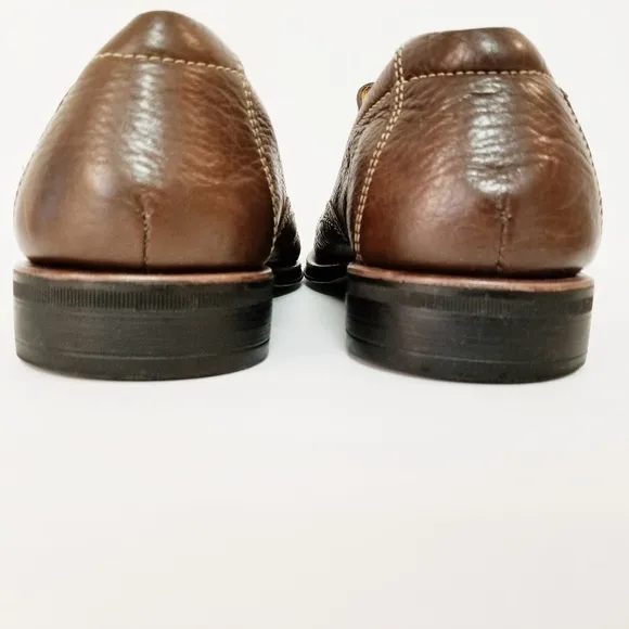 Sandro Moscoloni Brown Leather Loafers NWOT Men's Size 7D
