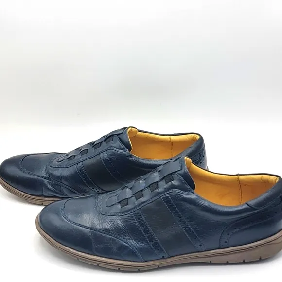 SANDRO MOSCOLONI Noah Slip-on Navy Sneakers Size 12D. #S1226