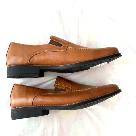 Sandro Moscoloni Tan Leather Venetian Loafer SZ 14 D NWT
