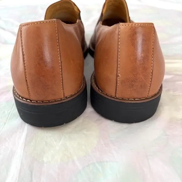 Sandro Moscoloni Tan Leather Venetian Loafer SZ 14 D NWT