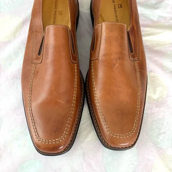 Sandro Moscoloni Tan Leather Venetian Loafer SZ 14 D NWT