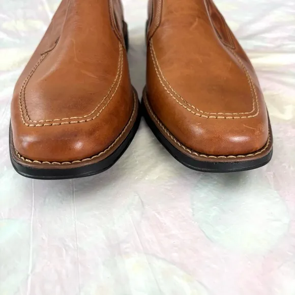 Sandro Moscoloni Tan Leather Venetian Loafer SZ 14 D NWT