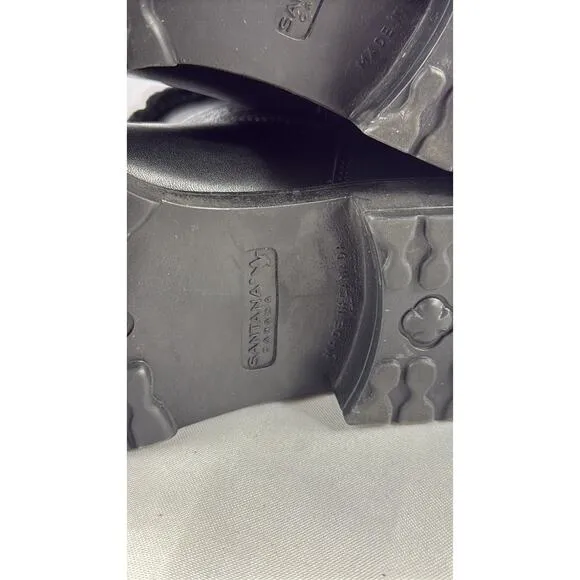 Santana Canada soft leather boots with fur trim Size 8