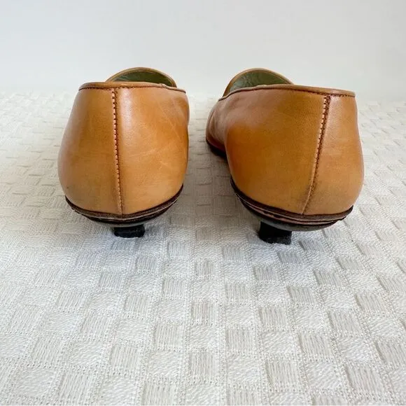 Santoni Made in Italy Leather Loafers Womens Size 9