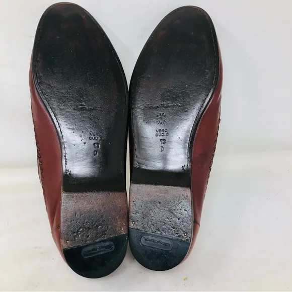 Santoni Tasseled Whipstitched Loafers Italy
