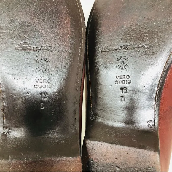 Santoni Tasseled Whipstitched Loafers Italy