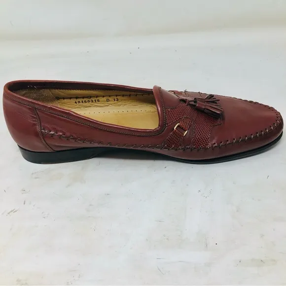 Santoni Tasseled Whipstitched Loafers Italy