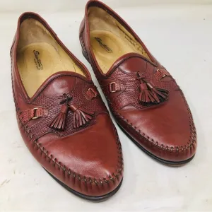 Santoni Tasseled Whipstitched Loafers Italy