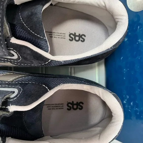 SAS Journey Mesh Blue Suede Sneakers