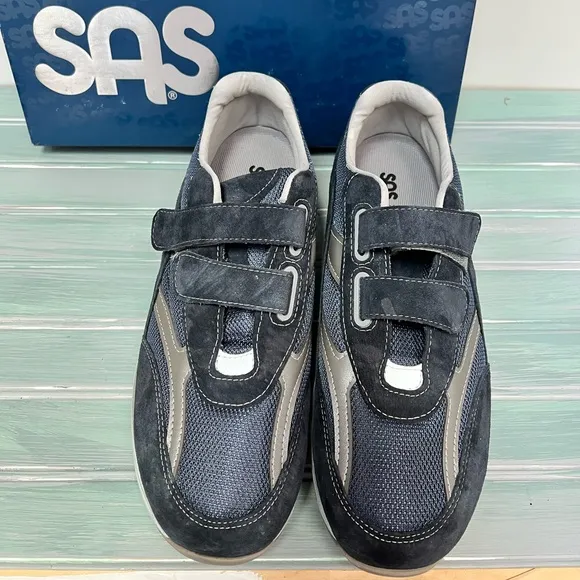 SAS Journey Mesh Blue Suede Sneakers