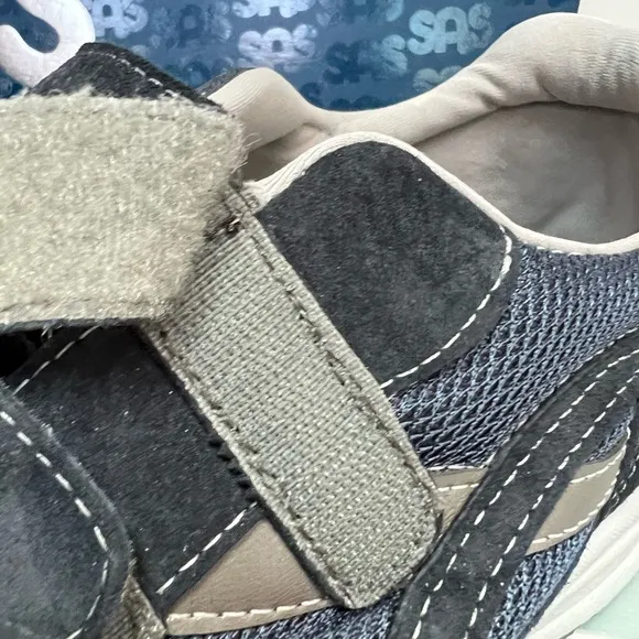 SAS Journey Mesh Blue Suede Sneakers