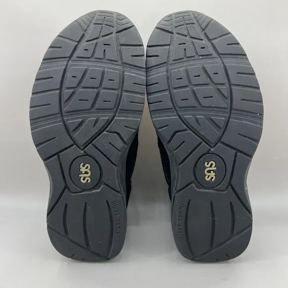 SAS JV Mesh Sneakers Men Size 12.5 WW Wide Black Suede Hook &amp; Loop Comfort Shoes