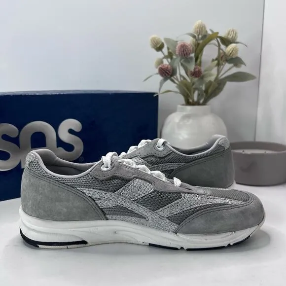 SAS Tour Mesh Lace Up Sneakers Comfort Shoe Plata Mix Gray Women 7.5N Tried On