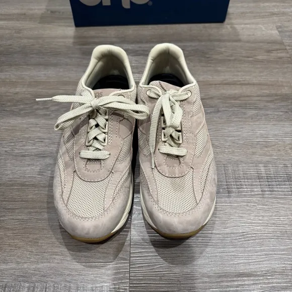 SAS Tour Mesh Taupe Pink Suede Comfort Ortho Walking Sneakers