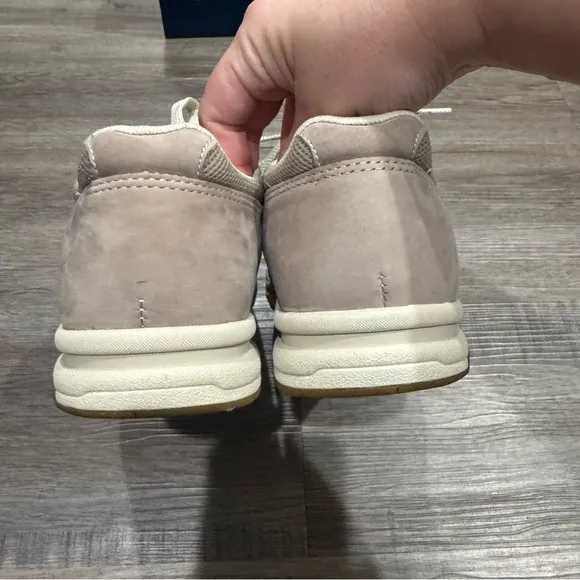 SAS Tour Mesh Taupe Pink Suede Comfort Ortho Walking Sneakers
