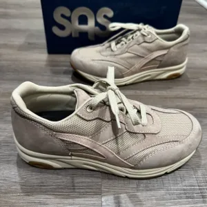SAS Tour Mesh Taupe Pink Suede Comfort Ortho Walking Sneakers